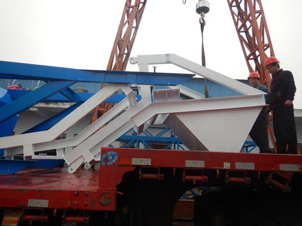 Loading Stabilized Soil Mix Plant