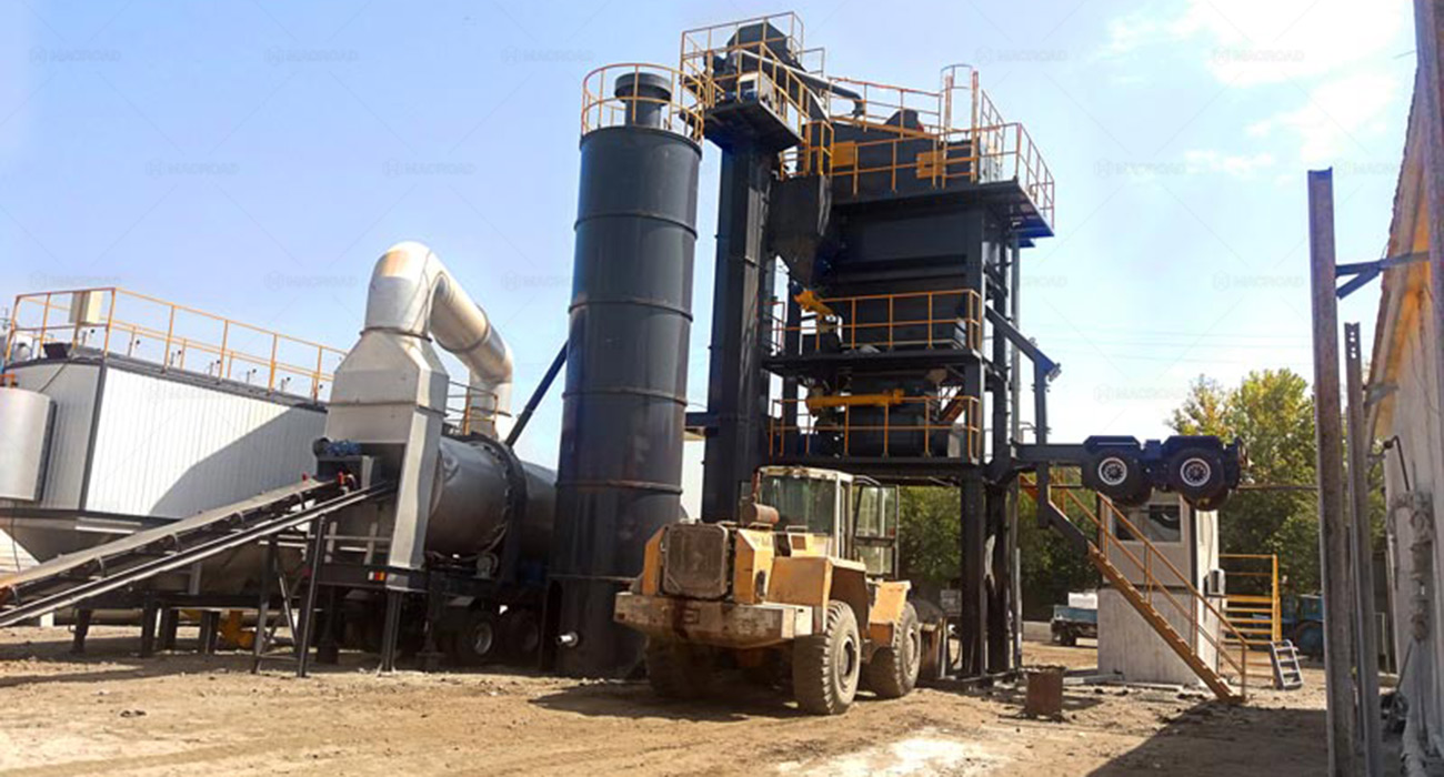 ALYQ120 Mobile type Asphalt batch mixing Plant for sale