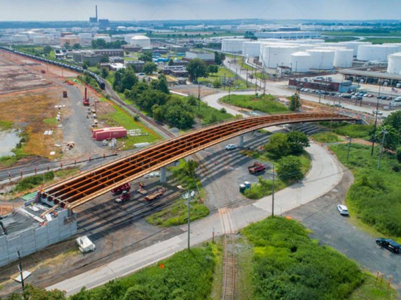 ALYQ90 mobile asphalt plant used in bridge road construction