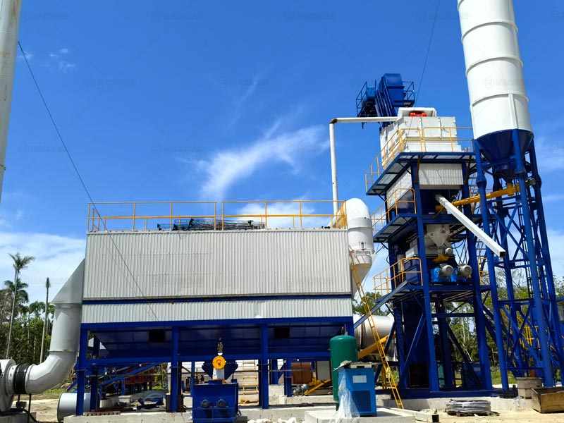 Macroad Batch Mix type stationary Asphalt Plant in Jamaica
