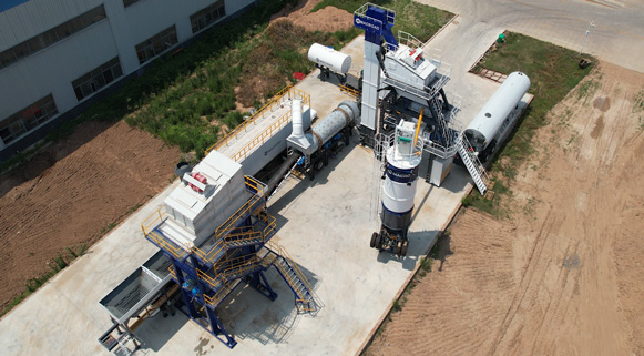 Magnetic building block structure design of mobile asphalt plant