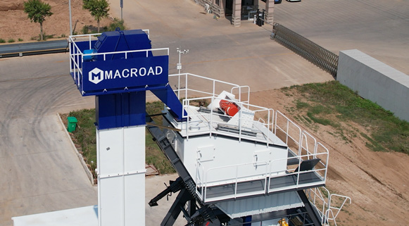 QuickDraw Large Channel Vibrating Screen of ALYQ90 mobile asphalt mixing plant