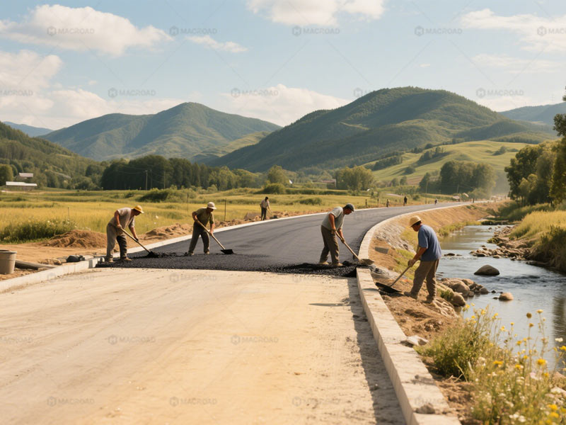 asphalt drum mix plant applications in rural roads