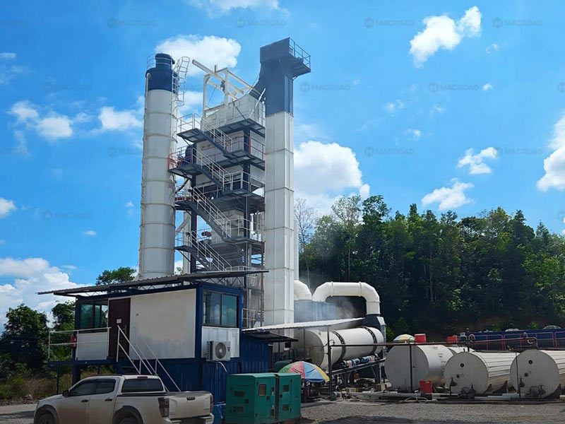 ALQ120 120 tph Asphalt Batching Plant On site in Sabah Malaysia