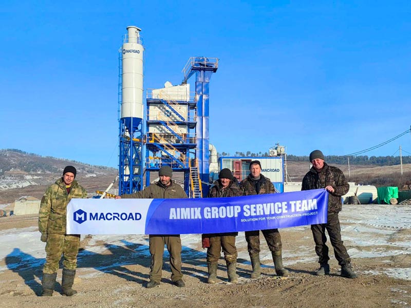 ALQ120 120TPH Macroad Asphalt Plant in Russia