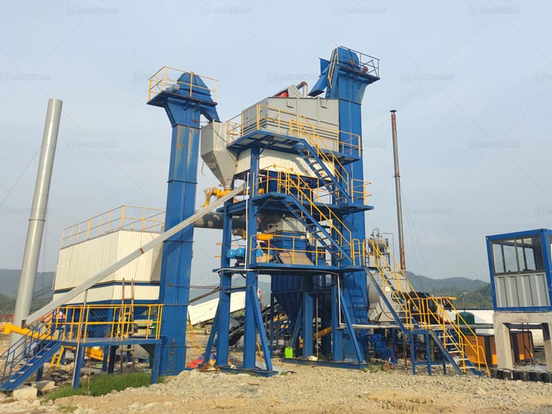 ALQ80 80tph asphalt mixing plants equipment in Phlippines