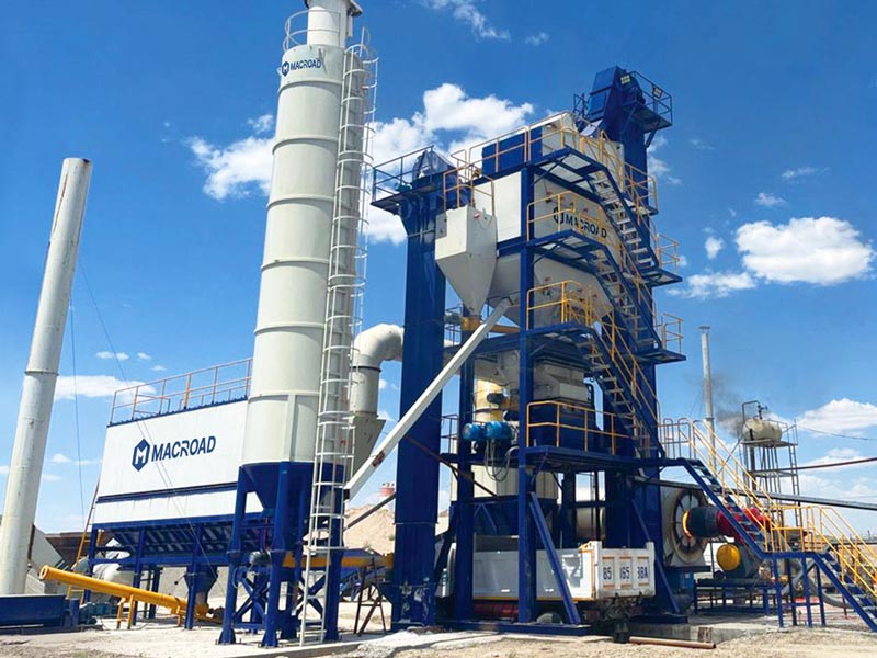 Asphalt Batching Plants on site in Uzbekistan