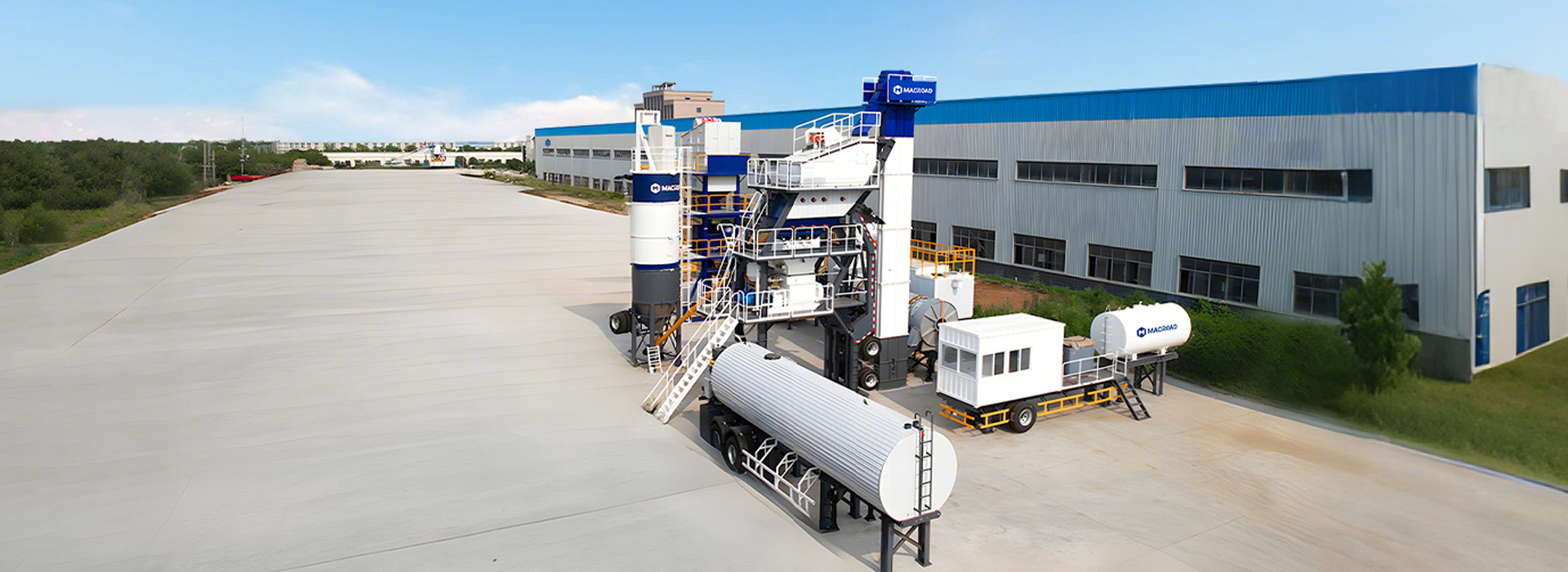 mobile asphalt batching plant for sale in Macroad