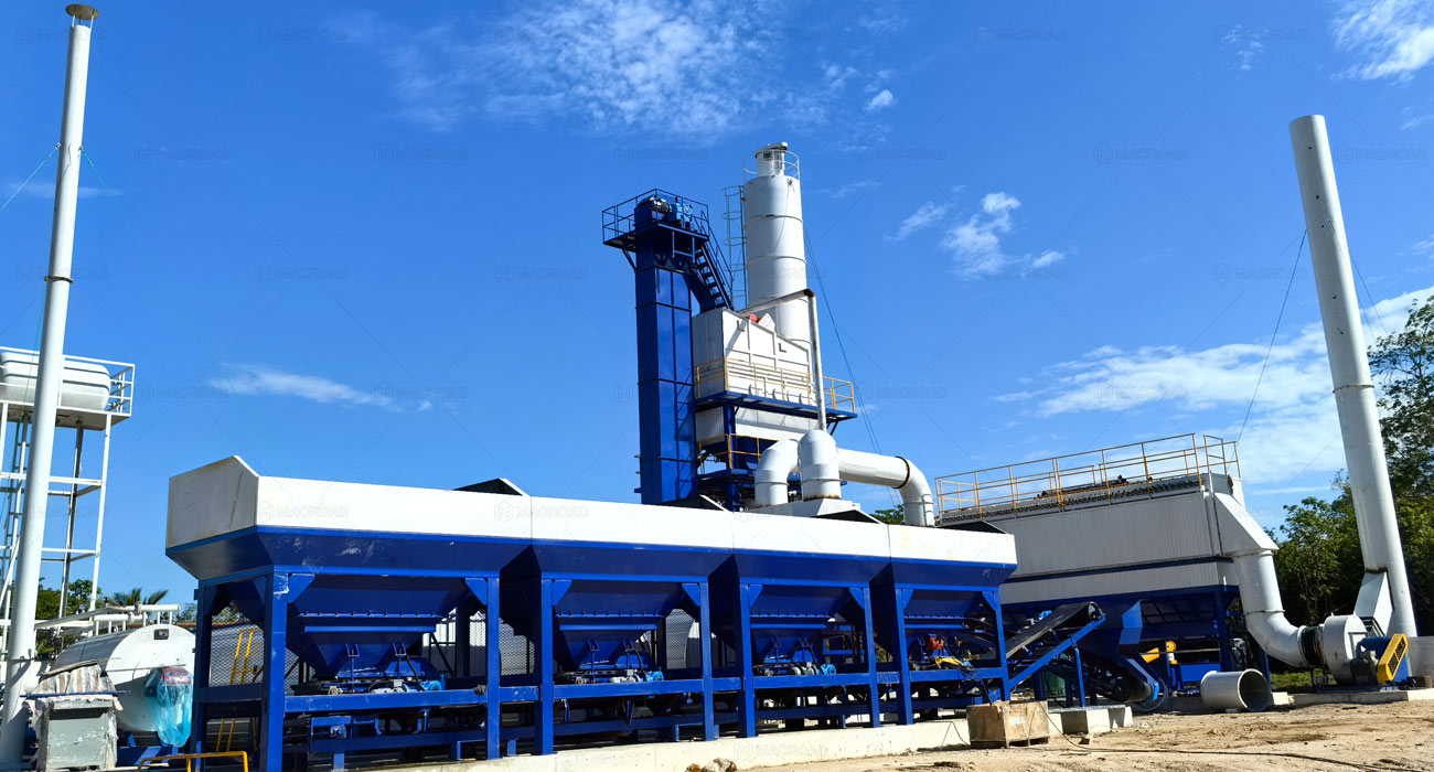 ALQ120 Batch Mix type stationary Asphalt Plants in Jamaica