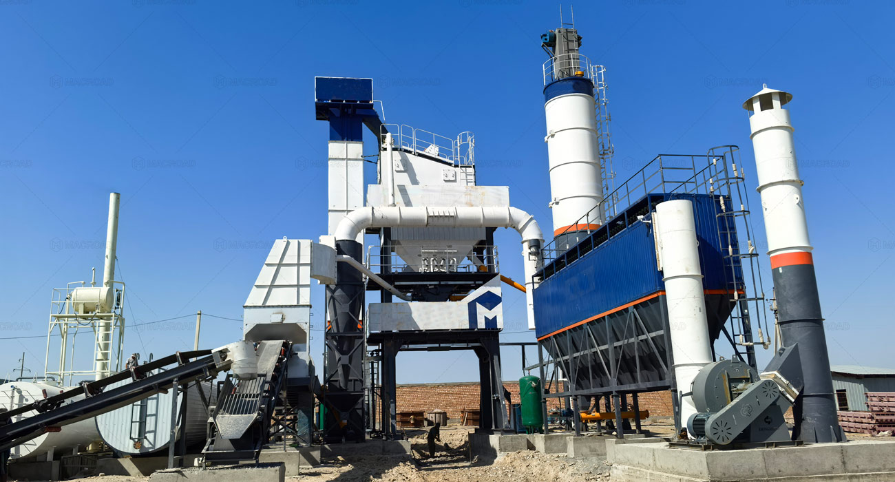ALQ80 asphalt mixing plant 80tph fixed batch type in Batken
