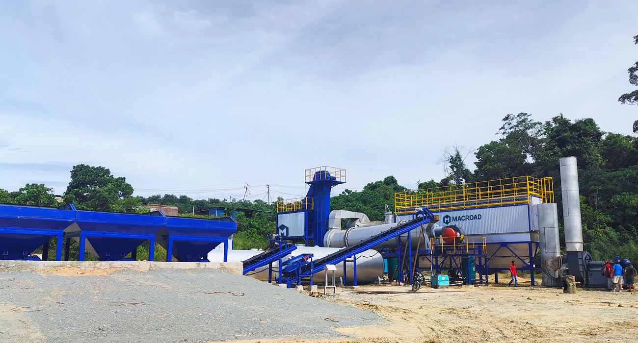ALT80 asphalt drum mix plant in Malaysia