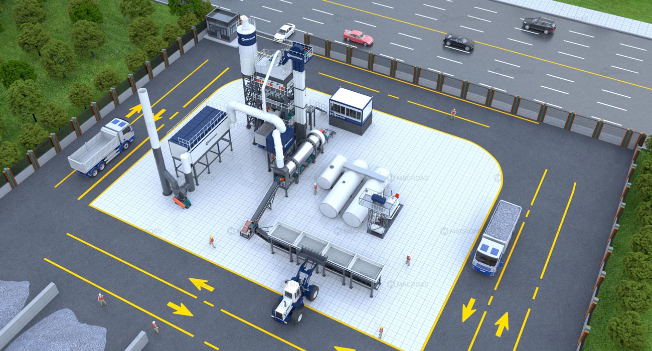 Choosing Layouts of Asphalt Plants