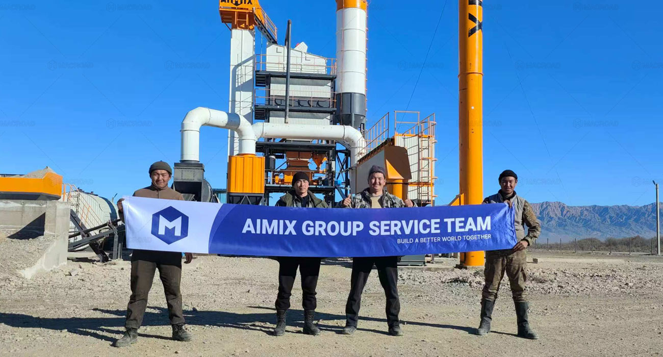 Macroad ALQ120 120tph asphalt batching Rebuilds the Asphalt Supply Chain for the Talas Roads Projectplant