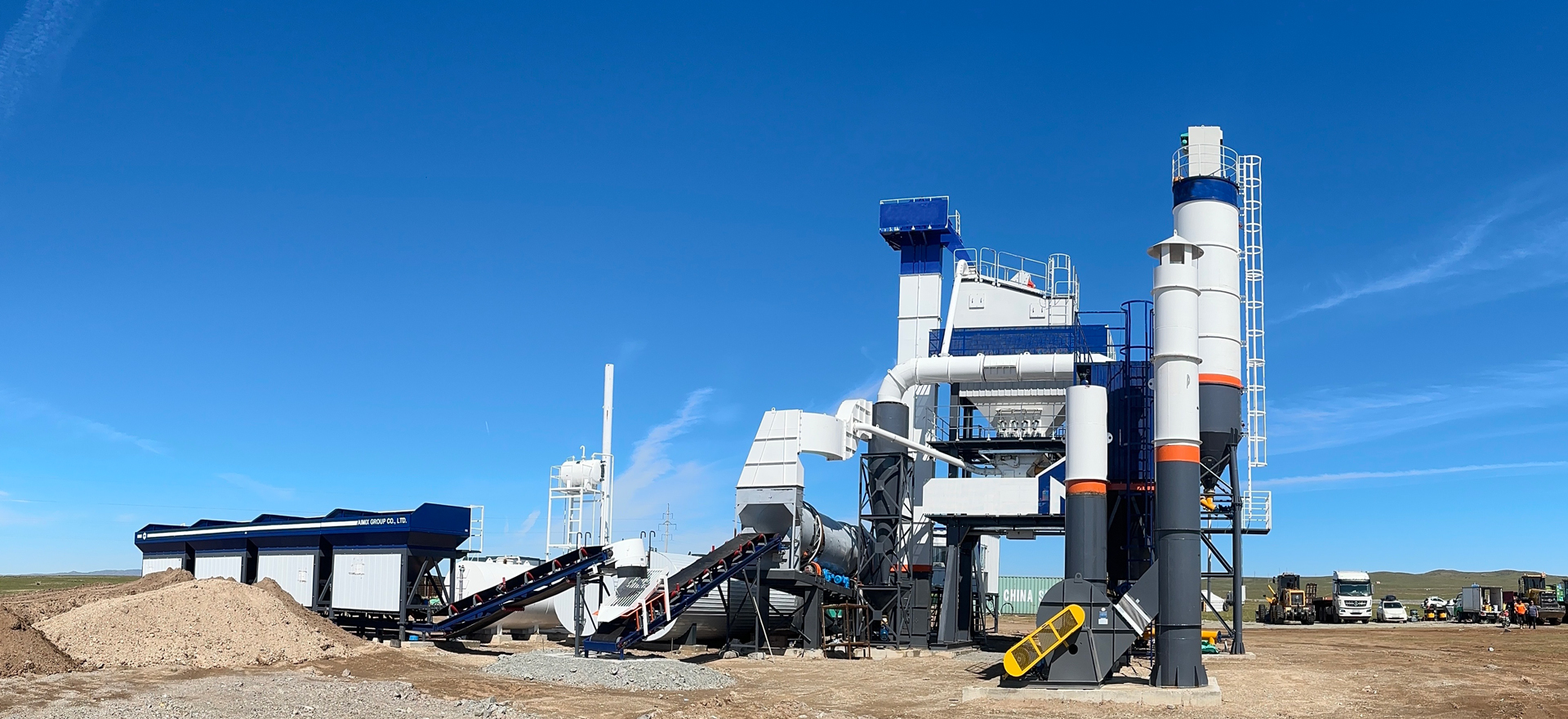 Macroad plant mixing asphalt machine in Mongolia