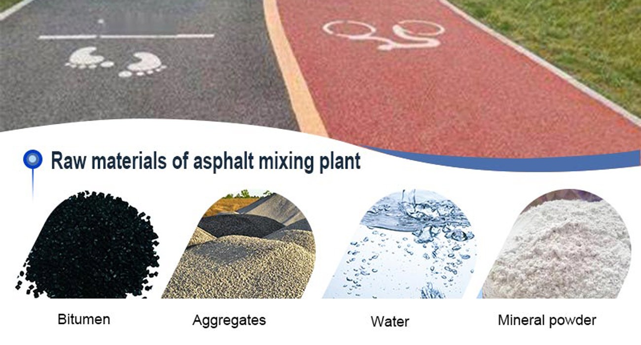 raw materials of asphalt mixing plant