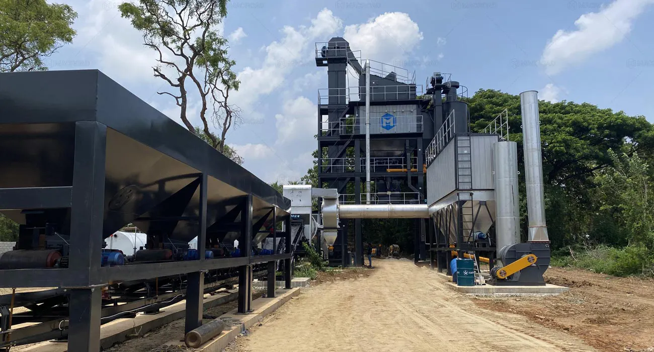 ALQ100 asphalt mixing plant in Sri Lanka- 100th Output Powers Key Highway Development