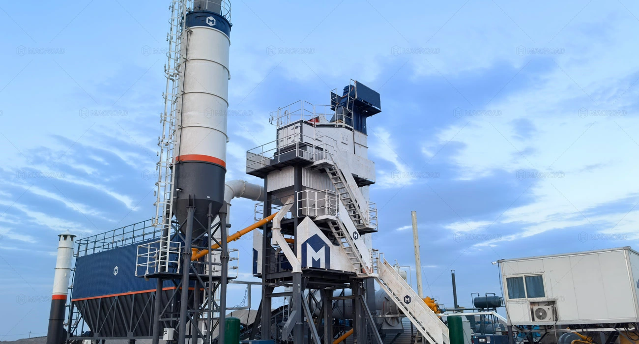 ALQ80 80tph batch asphalt plants project in Batken