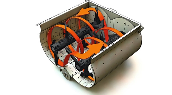 Agitator Chamber Structure of asphalt plant The Spatial Basis for Material Circulation