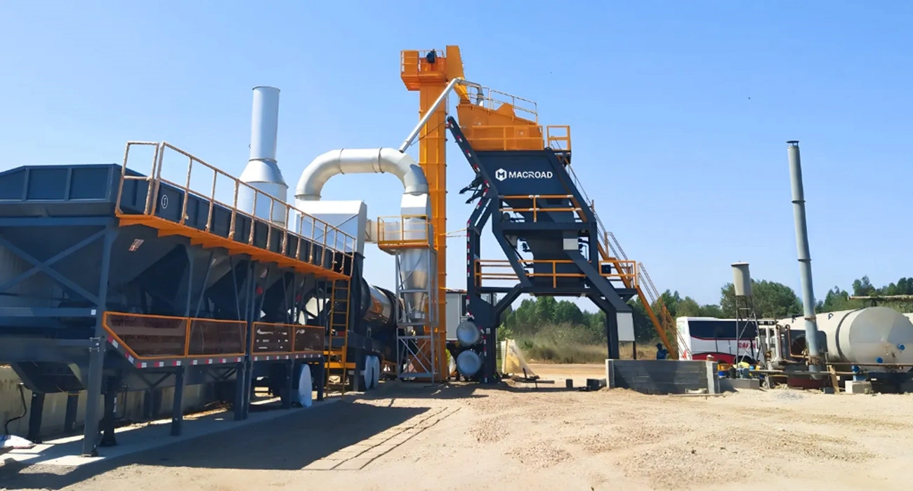 Macroad mobile asphalt plant Copes with Changing Construction Sites