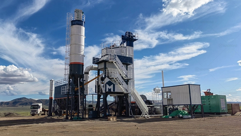ALQ80 asphalt plant in Mongolia – Cold-Weather Performance Tested