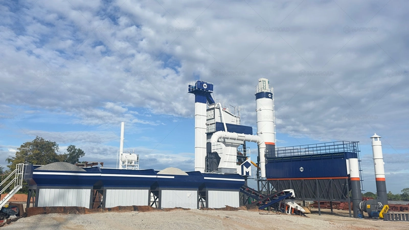 ALQ80 asphalt plant in Myanmar – Ensuring Bridge Quality Amid Complex Terrain