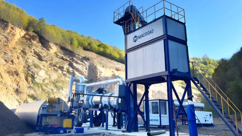 Effortless Multi-Site Operations — ALYT40 mobile mini asphalt plant Temporary Project in Bosnia