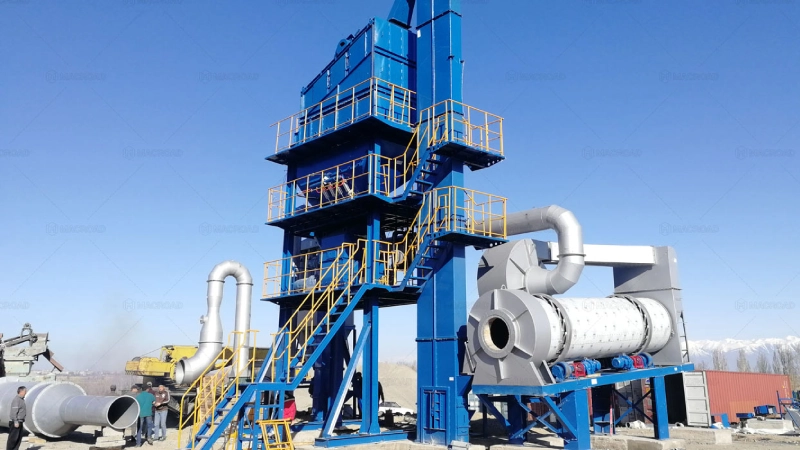 High-Standard Construction — ALQ60 mini asphalt batch plant Industrial Park Project in Kazakhstan