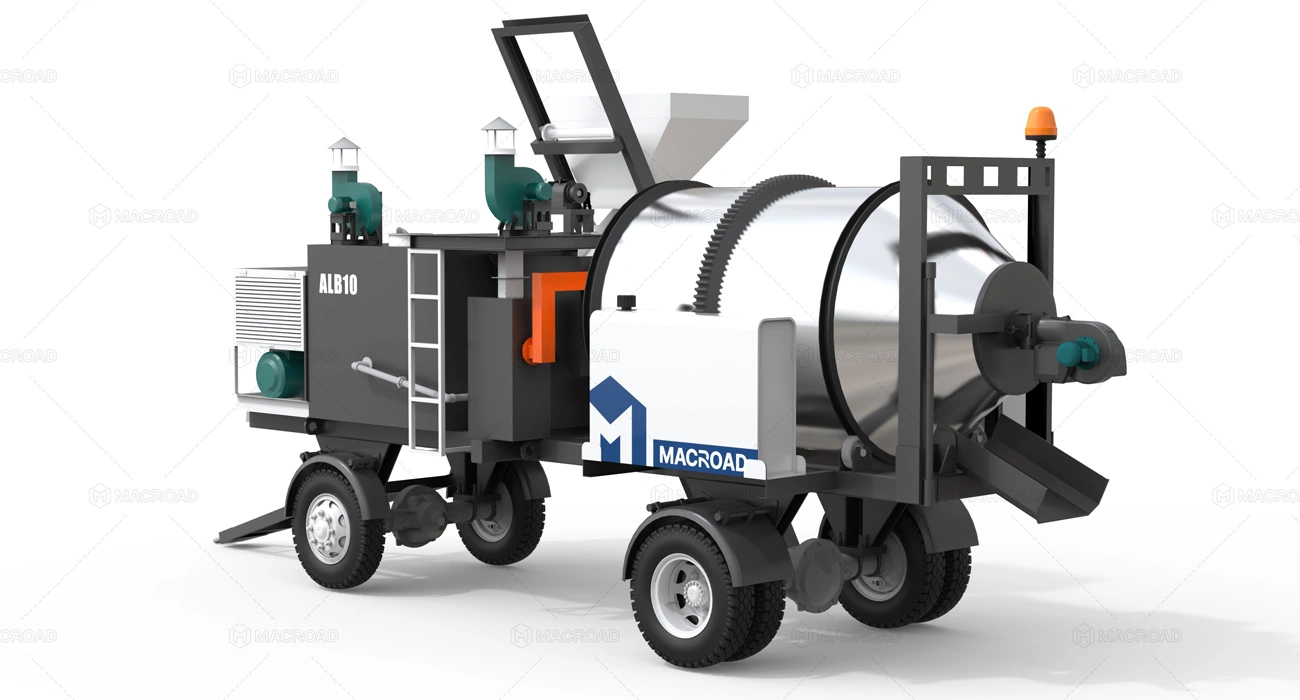 ALB series asphalt mixer mchine portable in Macroad