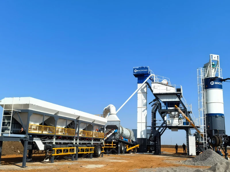 Full Process of Setting Up a Portable Asphalt Plant