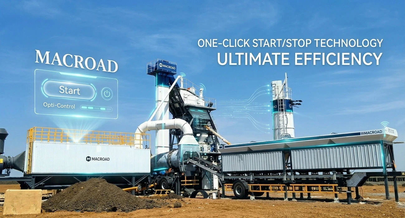 One-Click Start and Stop Reduces Energy Fluctuations in Asphalt Plants