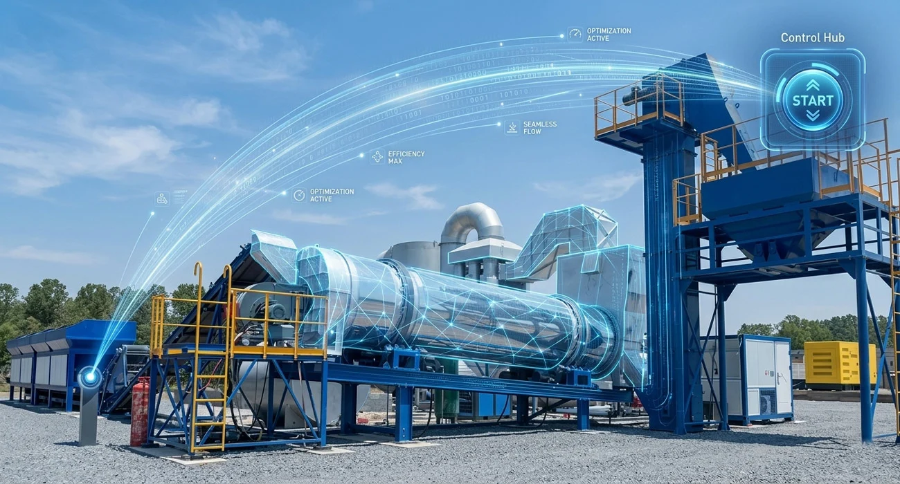 One-Click Start and Stop in the Intelligent Evolution of Asphalt Mixing Plants