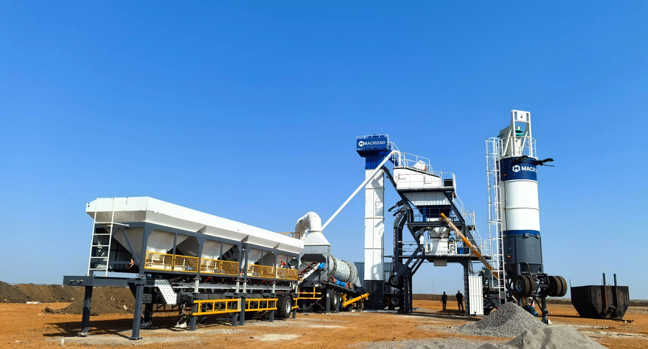 Rapid Urban Response ALYQ100 portable asphalt batch mix plant Boosts Road Maintenance Efficiency in Sudan