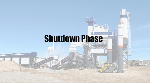 Reducing Energy Consumption from Human Misoperation in Asphalt Plant-Shutdown Phase