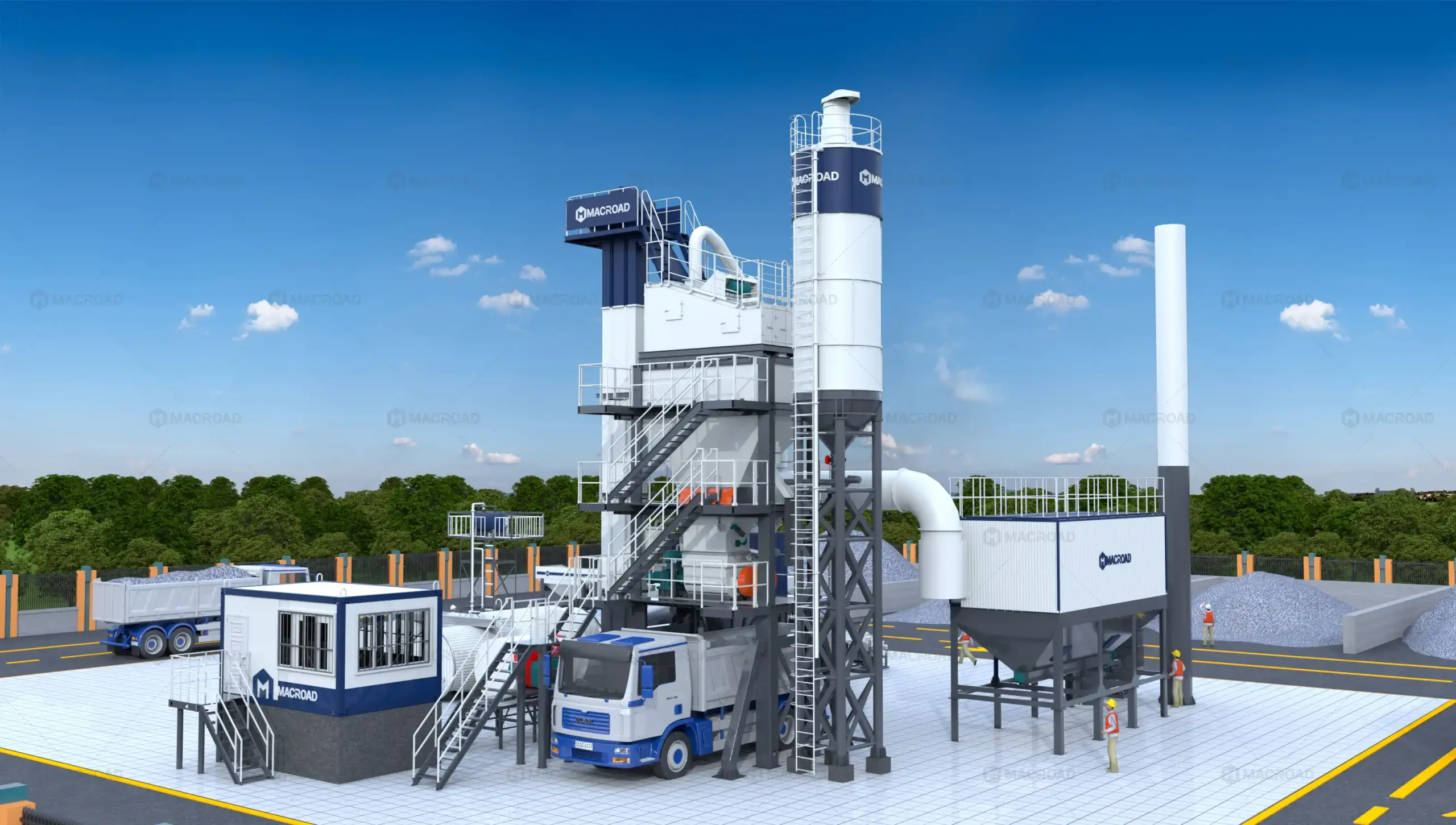 macroad ALQ80 asphalt mixing plant model