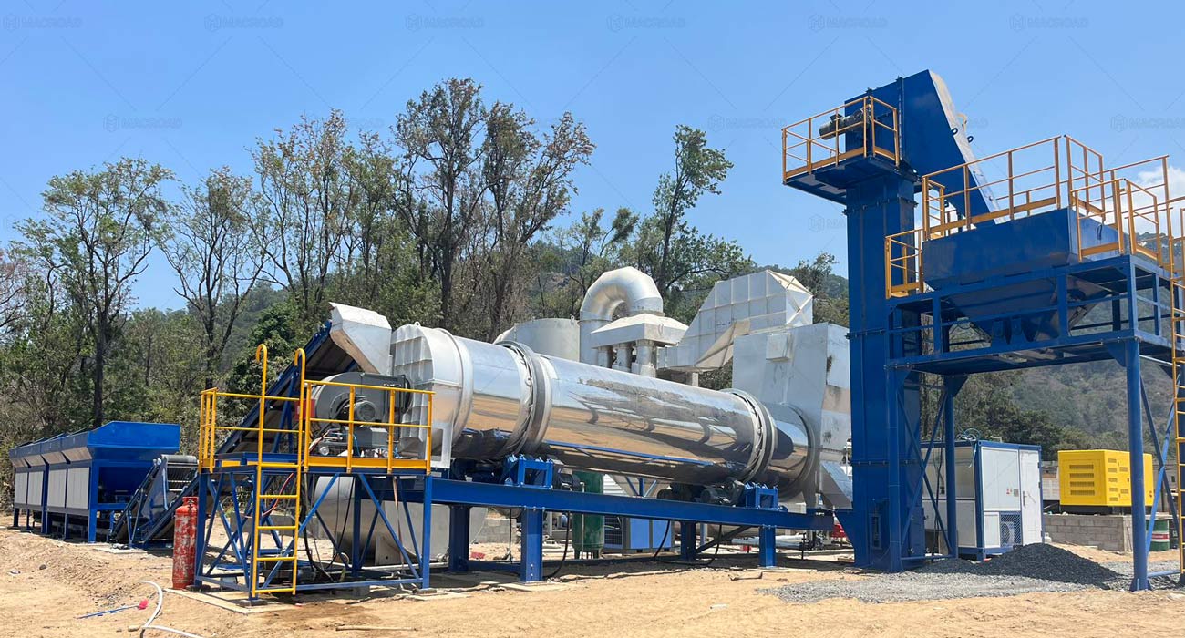 ALT120 Stationary Asphalt Plant in Guatemala for Industrial Park Road Project