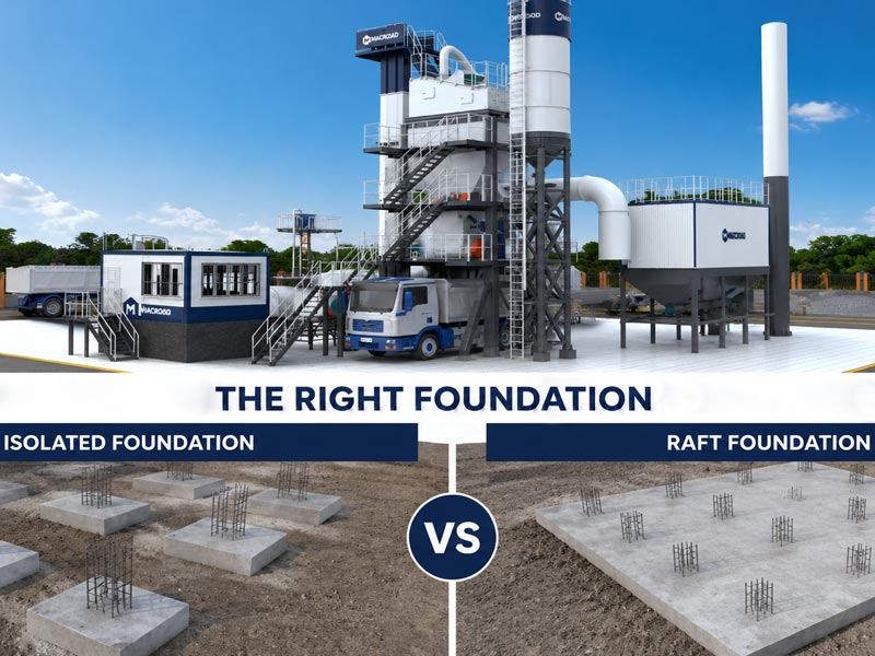 Choose the Right Foundation for Asphalt Plants