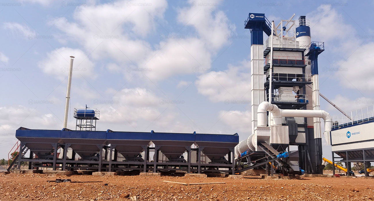 Ghana ALQ120 asphalt plant Project with Stable Output Under West African Climate Stress