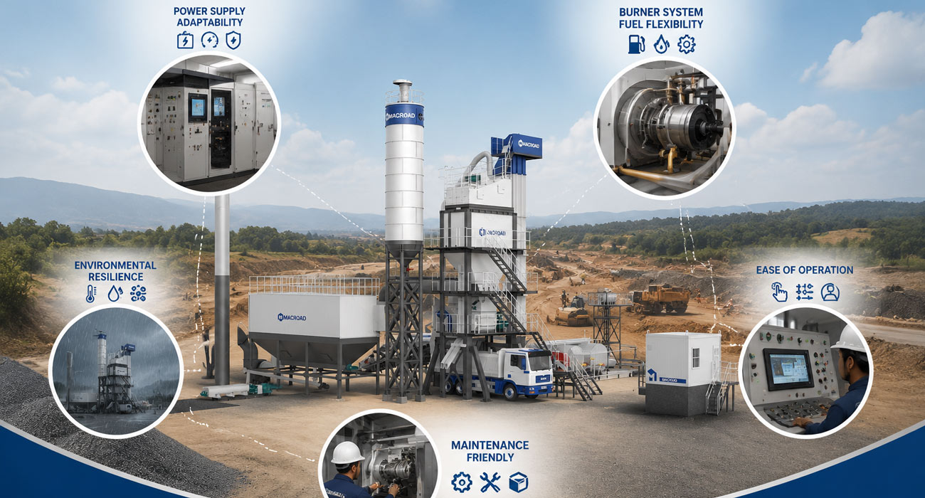 Make the asphalt plant Fit the Nigeria Site