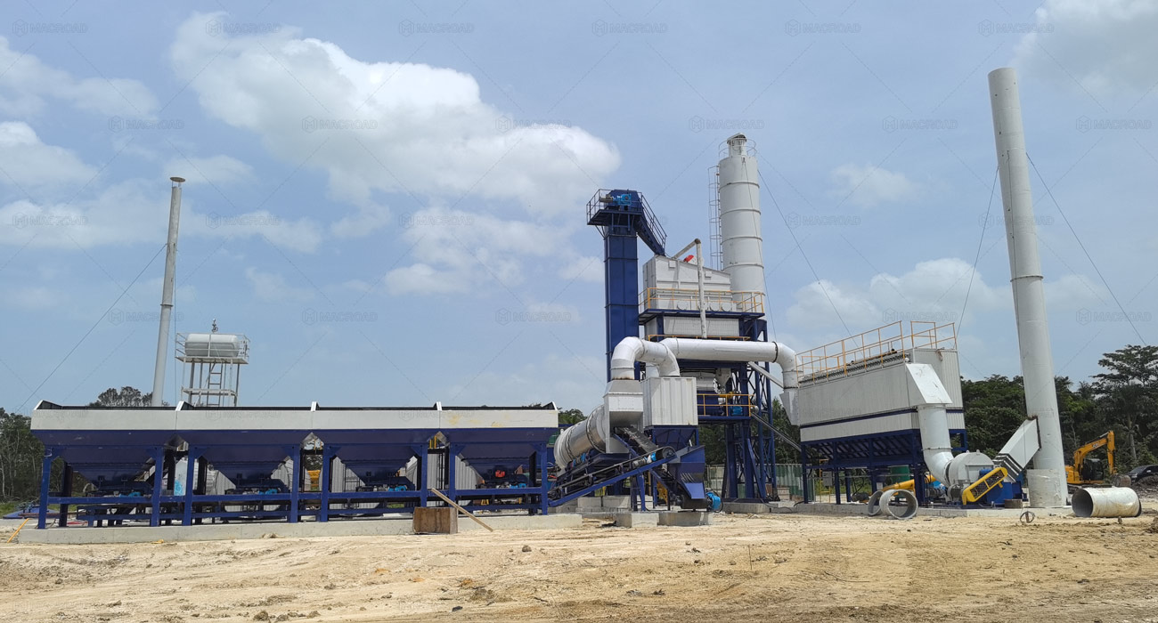 Stationary Asphalt Batch mix Plant in Jamaica for local urban road construction