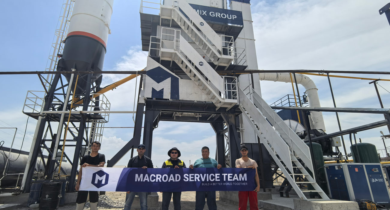 ALQ80 asphalt batch mix plant for Turkmenistan's road construction