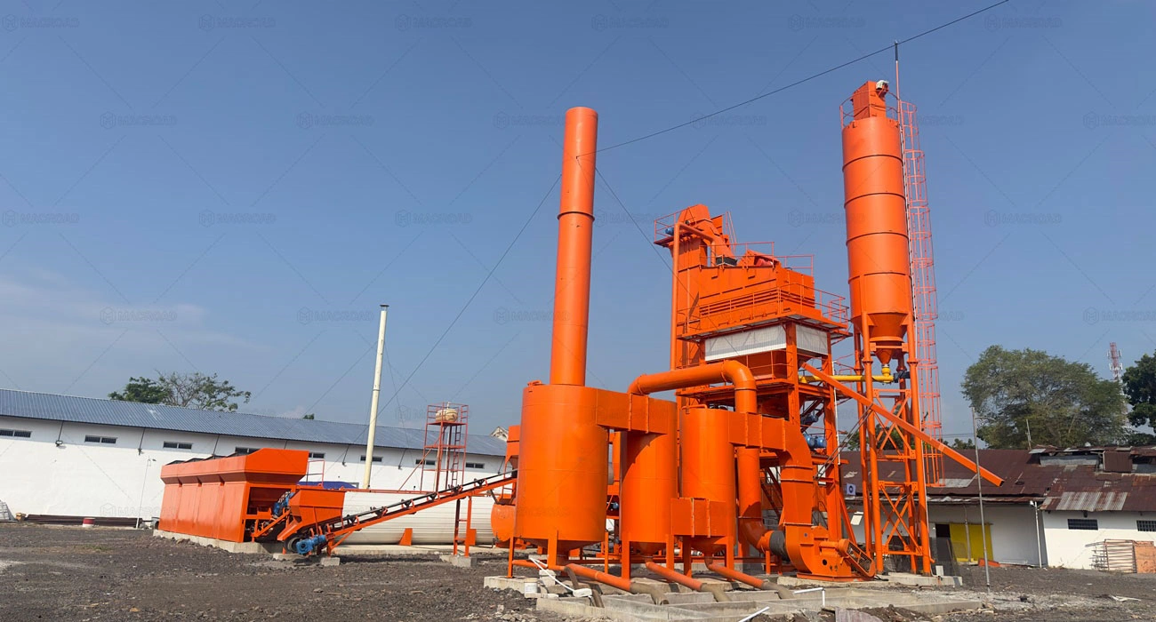 MACROAD asphalt batch plant in Indonesia