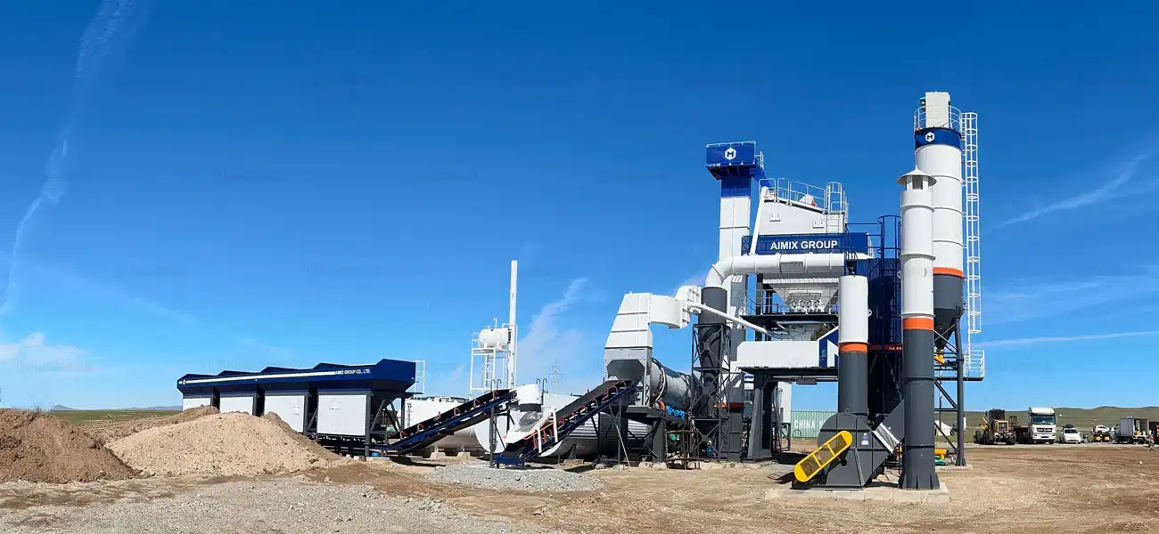 benchmark site of asphalt batch plant