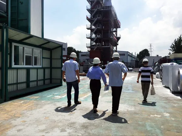 visiting asphalt plant factory