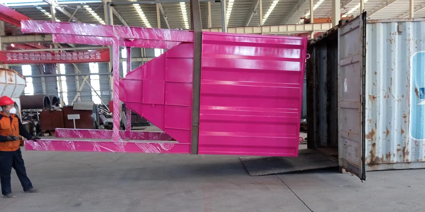 Loading Asphalt Mixing Tower Components