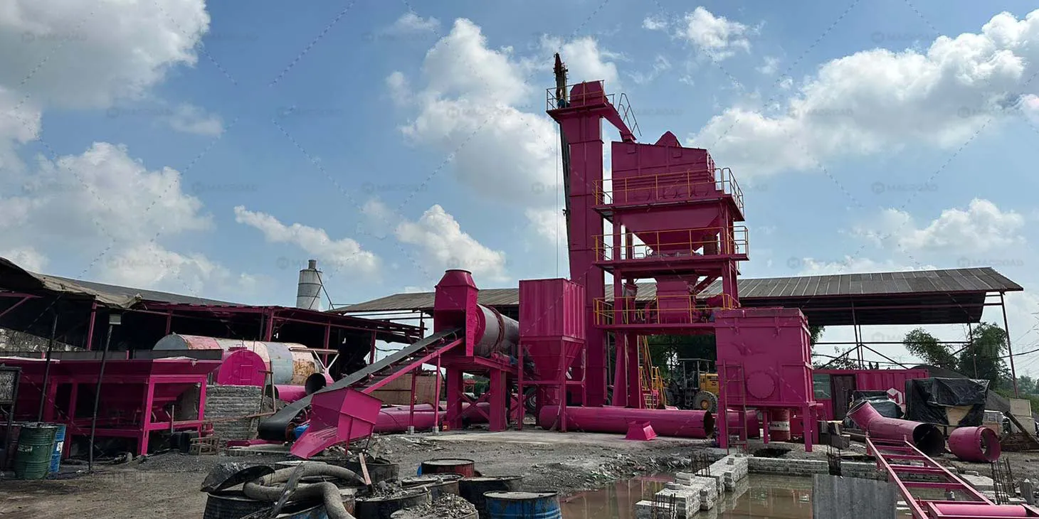 ALQ80 Asphalt Batching Plant is Being Installed In Order