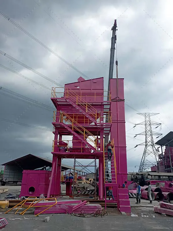 installing ALQ80 Asphalt Mixing Plant in Indonesia
