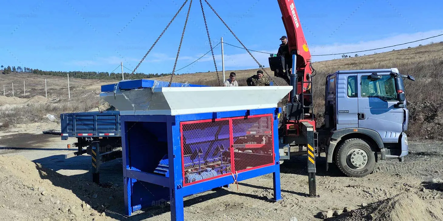 asphalt batching machine assembly