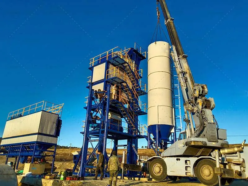 asphalt mixing plant tower in Russia