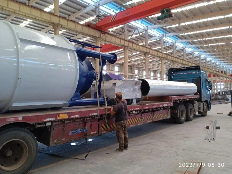 delivery the powder material silo