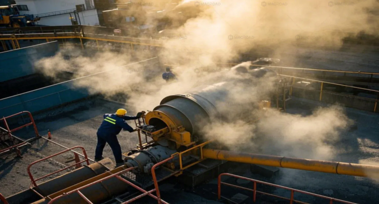 Technician inspections and maintenance for asphalt plant